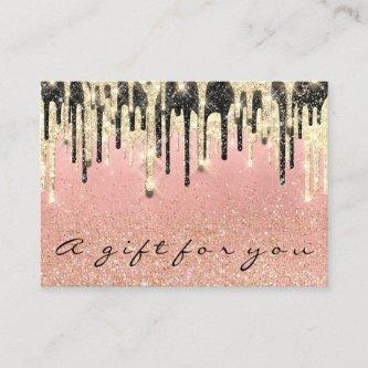 Gift Certificate Beauty Shop Hair Nails Pink Gold