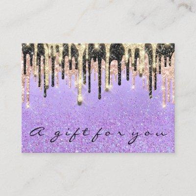 Gift Certificate Beauty Shop Hair Nails Rose Drips