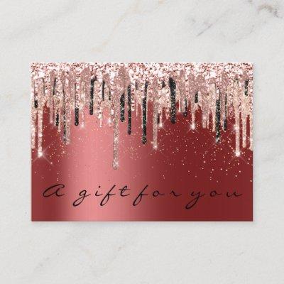 Gift Certificate Beauty Shop Hairstylist Burgundy