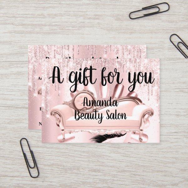 Gift Certificate Hair Stylist Nails Luxury Drips