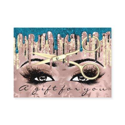 Gift Certificate Hairdresser Makeup Lashes Rose