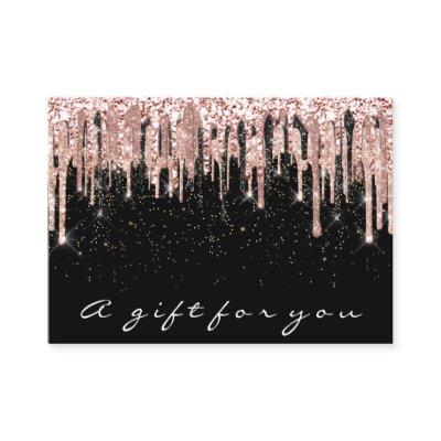 Gift Certificate Makeup Lash Hair Nails Confetti