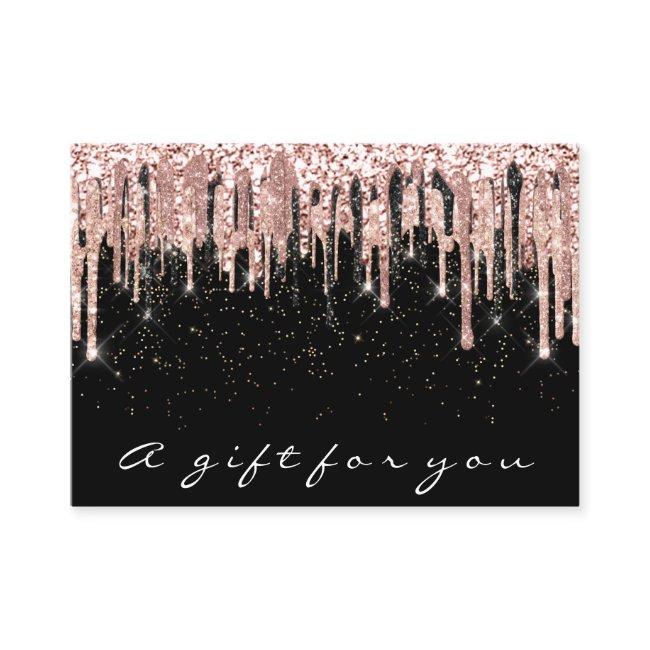 Gift Certificate Makeup Lash Hair Nails Confetti