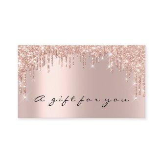 Gift Certificate Nails Makeup Eyelash Rose Gold