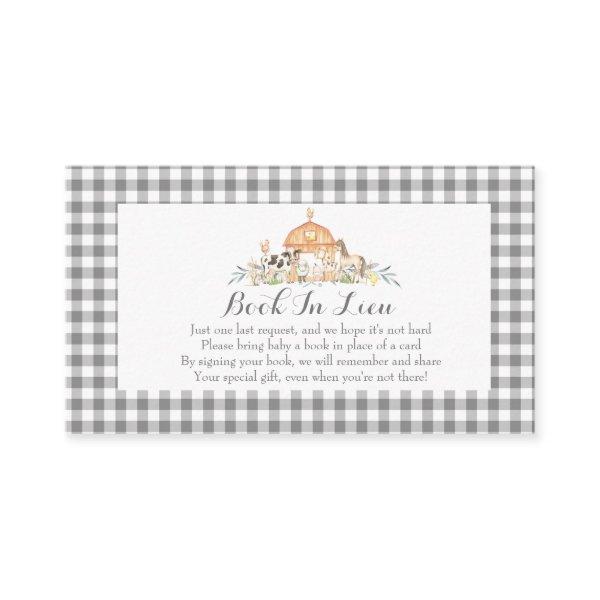 Gingham farm baby shower invitation About to pop C
