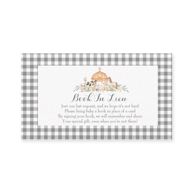 Gingham farm baby shower invitation About to pop C