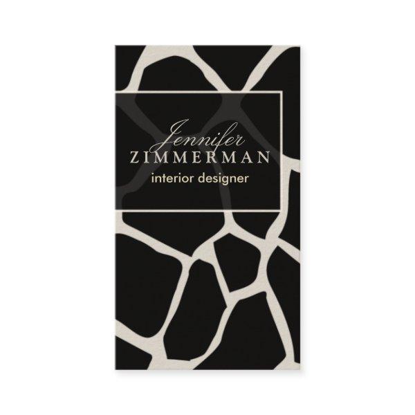 Giraffe Print Designer  :: Black