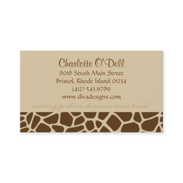giraffe print tan