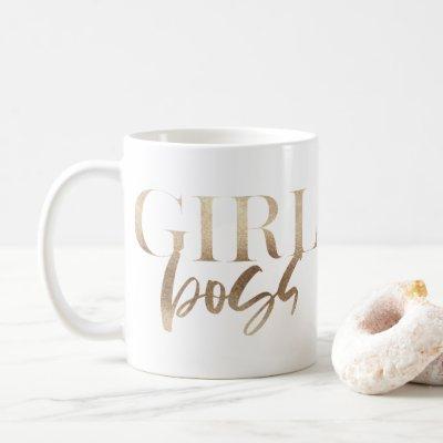 Girl Boss | Yellow Gold | Modern Powerful Coffee Mug