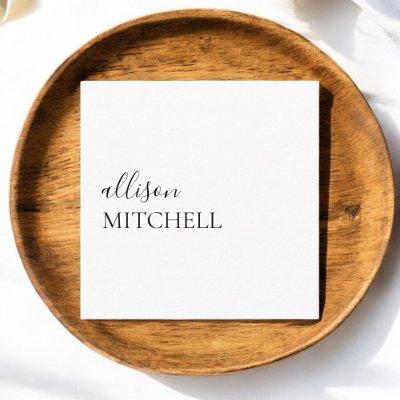 Girly Elegant Calligraphy Minimal Square