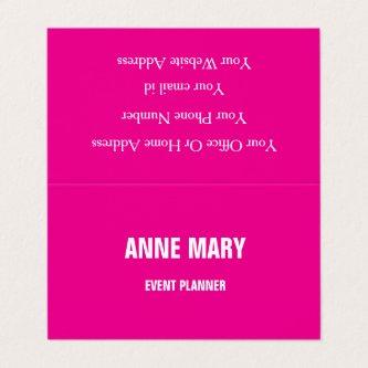 Girly Hot Pink Fuchsia Colorful Event Planner 2025