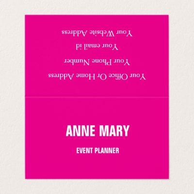 Girly Hot Pink Fuchsia Colorful Event Planner 2025