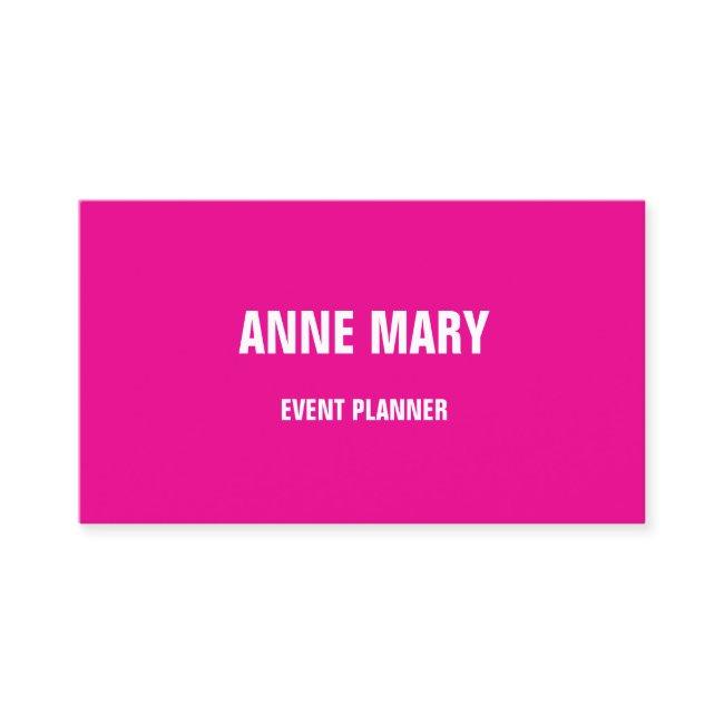 Girly Hot Pink Fuchsia Colorful Event Planner Cool