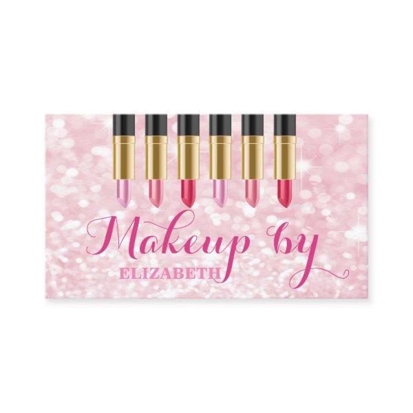 Girly Modern Professional,Glittery ,Bokeh,Lipstick