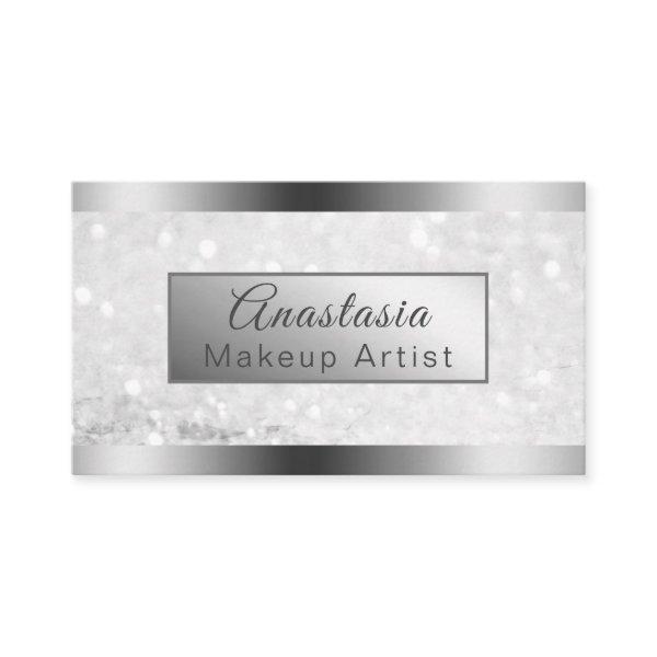 Girly Silver Shimmer Foil Glitter