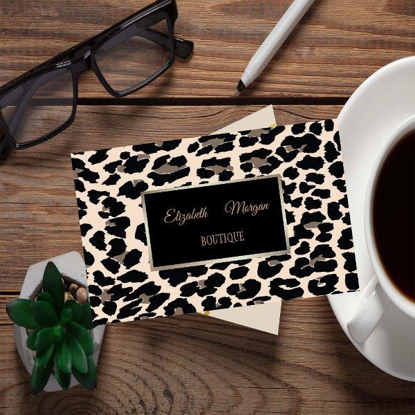 Girly Trendy Modern  Elegant,Leopard Print, Frame