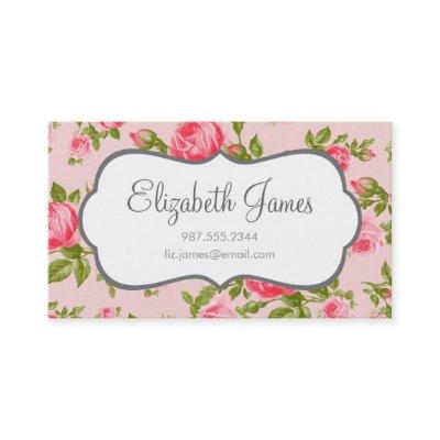 Girly Vintage Roses Floral Print