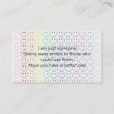 Giving Away Smiles Personal