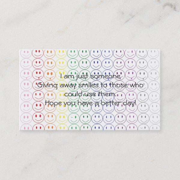Giving Away Smiles Personal