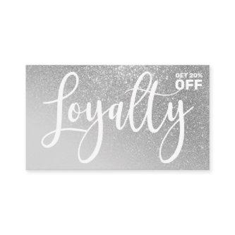 Glam Brush Script: Trendy Discount Loyalty Card