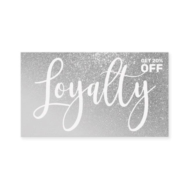 Glam Brush Script: Trendy Discount Loyalty Card