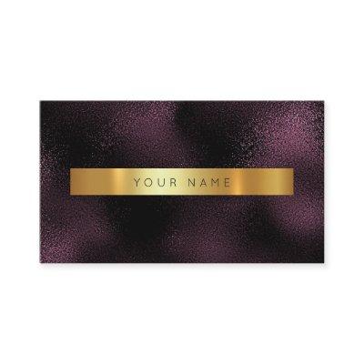 Glam Burgundy Noir Gold Marble Vip