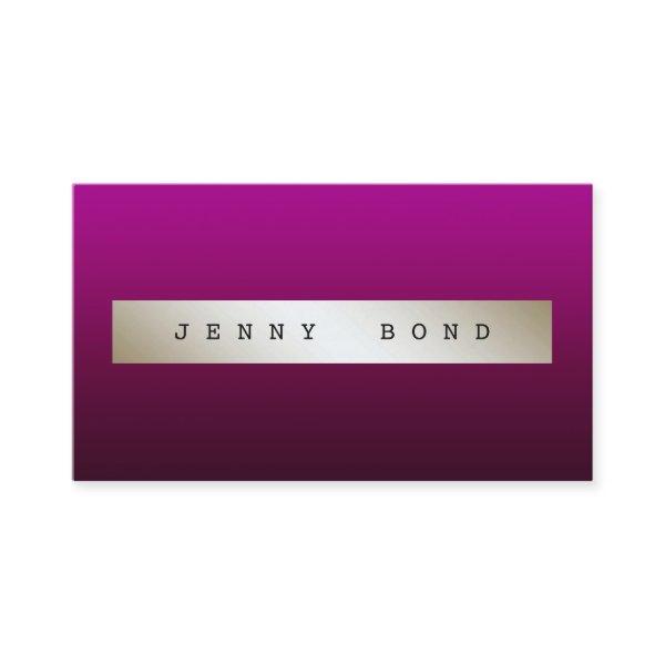Glam Chic Purple Plum Ombre Ivory Vip