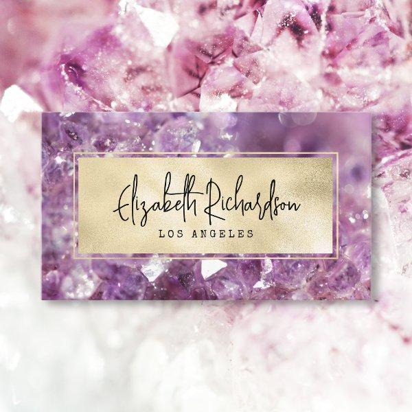 Glam Elegant Luxury Boho Amethyst Crystal