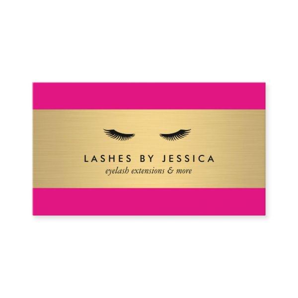 Glam Eyelashes Pink and Gold