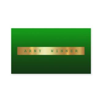 Glam Green Emerald Ombre Vip Golden Foil