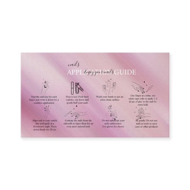 Glam Iridescent Sparkle Nails Application Guide