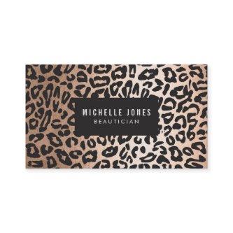 Glam Leopard Print Stylist Salon