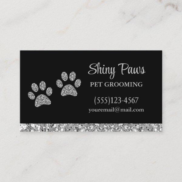 Glam Paw Print Dog Pet Grooming Glitter