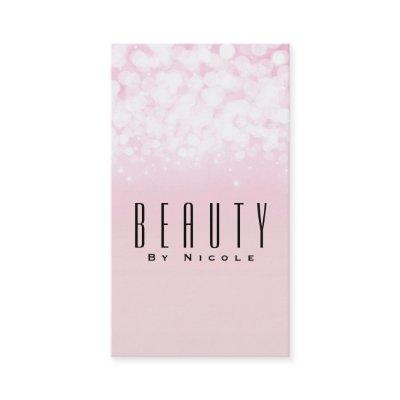 Glam Pink Chic Bokeh Glamour Lights Modern
