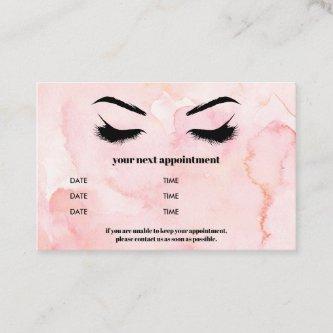 Glam watercolor pink Browbar Eyelash Luxury