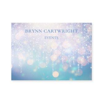 Glamorous Bokeh Twinkle Lights Purple and Blue
