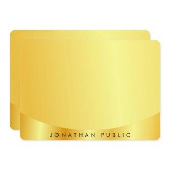 Glamorous Faux Gold Metallic Look Template