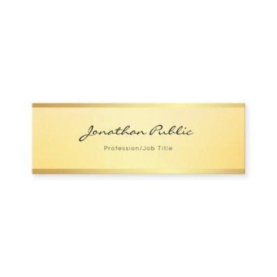 Glamorous Faux Gold Modern Simple Template Elegant Mini