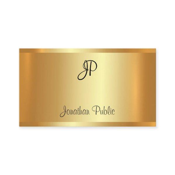 Glamorous Faux Gold Professional Elegant Modern
