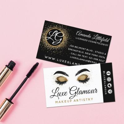 Glamorous Gold Eye Lashes Brows Beauty Bar Social