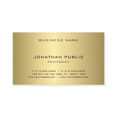 Glamorous Gold Look Modern Cool Simple Plain