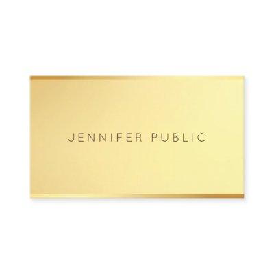 Glamorous Gold Modern Elegant Simple Template