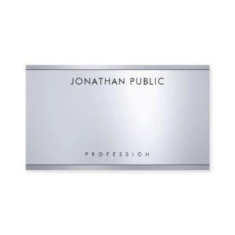Glamorous Modern Silver Metallic Look Elegant