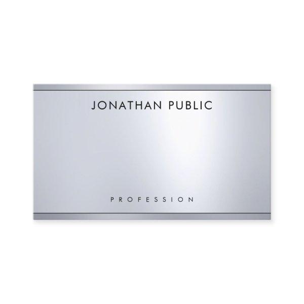 Glamorous Modern Silver Metallic Look Elegant