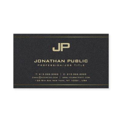 Glamorous Monogram Plain Premium Black Luxury