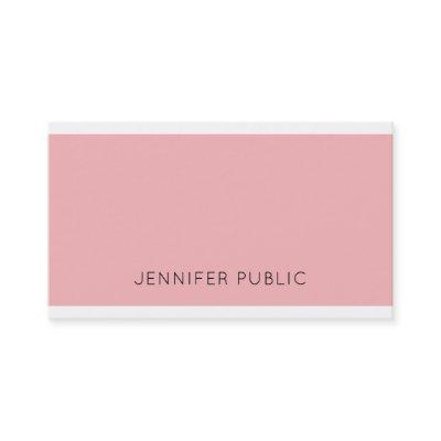 Glamorous Plain Modern Design Pink Professional