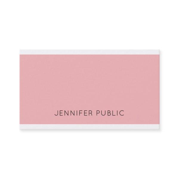 Glamorous Plain Modern Design Pink Professional