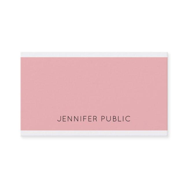 Glamorous Plain Modern Design Pink Professional