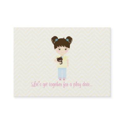 Glamping Sleepover Party Calling Card