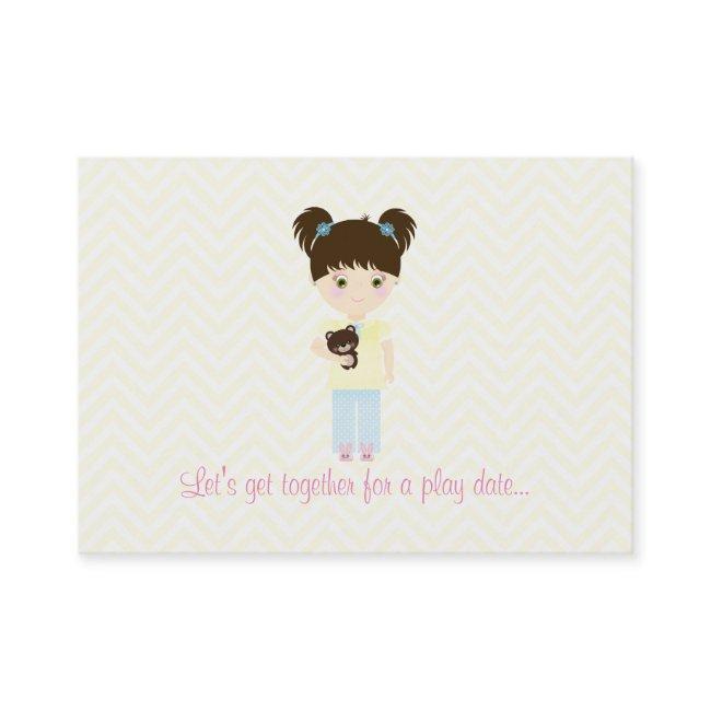 Glamping Sleepover Party Calling Card